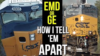 EMD OR GE   HOW I TELL 'EM APART