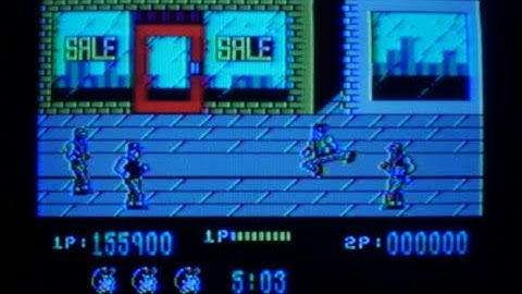 REAL ZX Spectrum with RF to CRT: Target Renegade (1988) Walkthrough