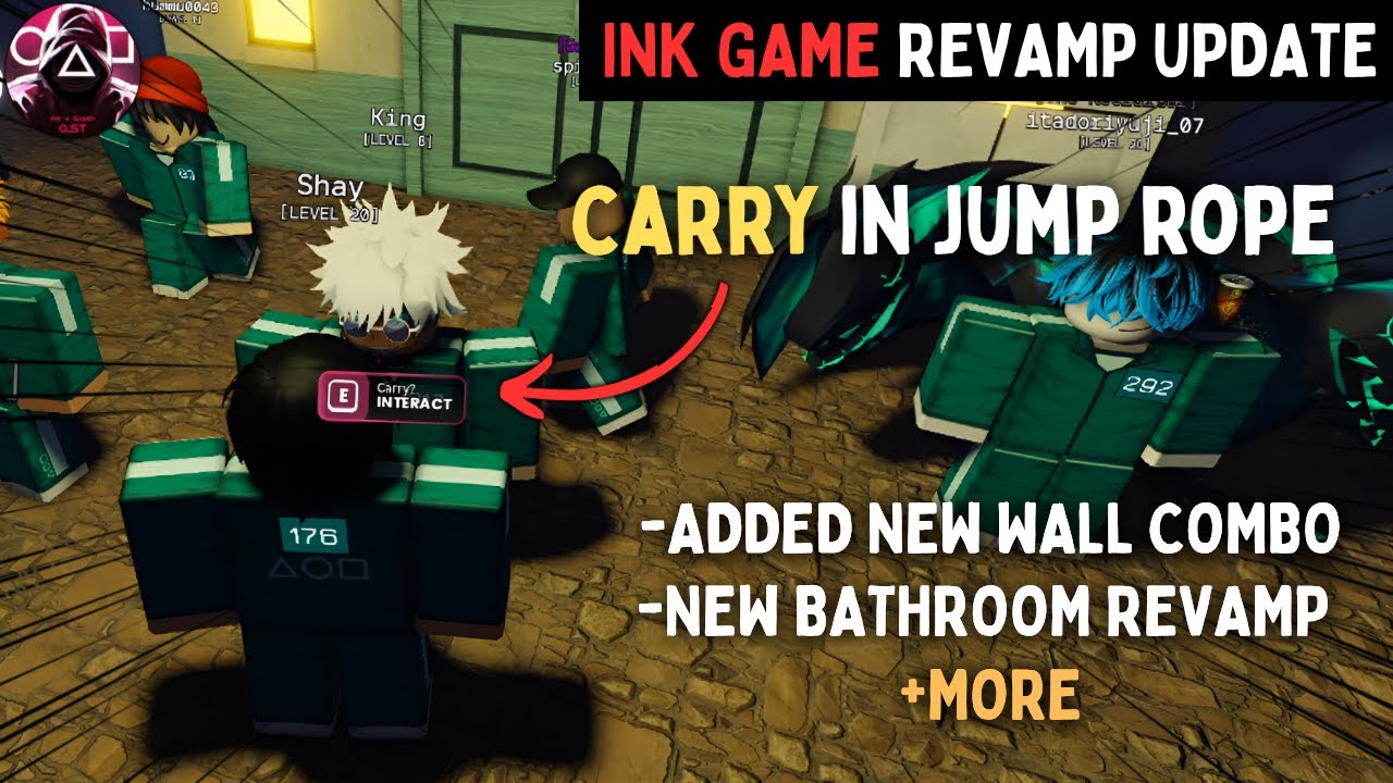 Jump Rope Ink Games Rework (NEW UPDATE INK GAME) CARRY PLAYERS IN JUMP ROPE + REVAMPED GAMEMODES ...