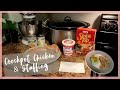 Crockpot Chicken with Stuffing | Easy Slow Cooker Dinner