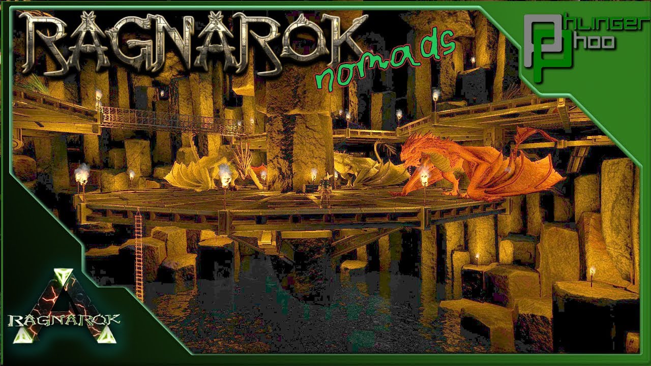 Ark Ragnarok Nomads Building The Wyvern Cave Cave Platform Build Youtube