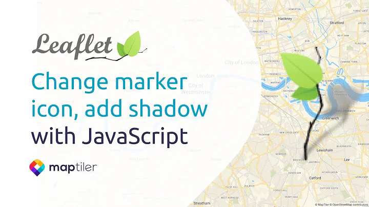 Leaflet Tutorial #3: Change marker icon, add shadow