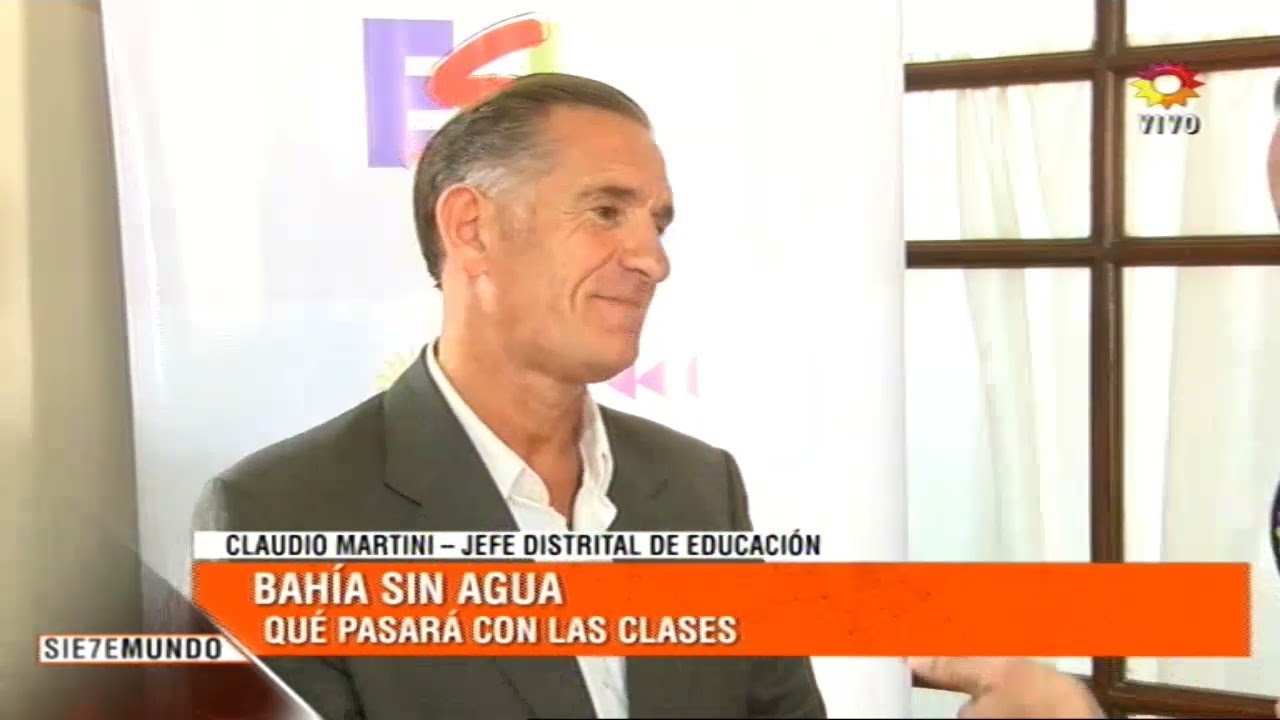 Claudio Martini: “La falta de agua obligó a reorganizar la mitad de las escuelas de Bahía Blanca”