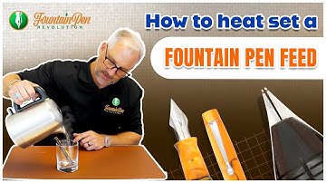 How to heat set a fountain pen feed.