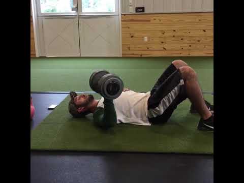 Single Arm Db Floor Press W 4s Eccentric Right Arm Youtube