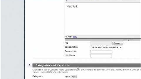 Creating a BlackBoard9 test - either/or question
