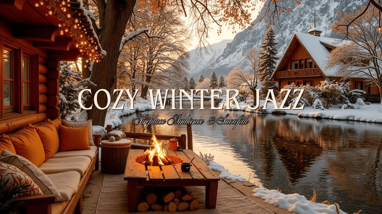 Каминная Атмосфера и Звуки Снегопада для Глубокого Расслабления