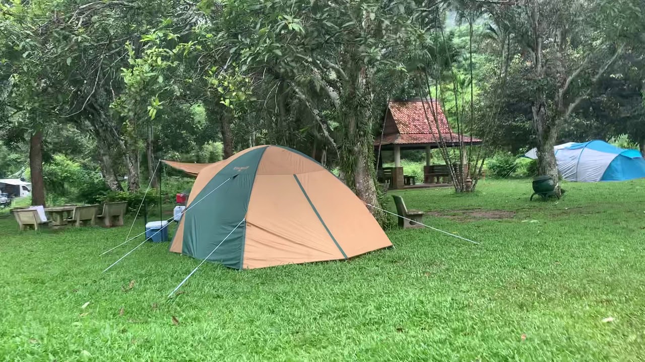 กางเต็นท์ Coleman cross dome 270 ช่วงฝนตก