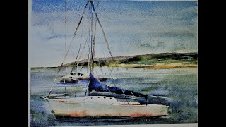 How to Paint Sailboats in the Bay in Watercolor - with Chris Petri