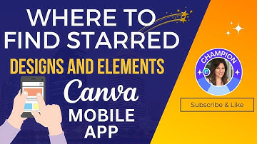 CANVA MOBILE | HOW TO STAR AND USE CANVA FAVORITES DESIGNS ELEMENTS | #canvamobile #canva #canvatips