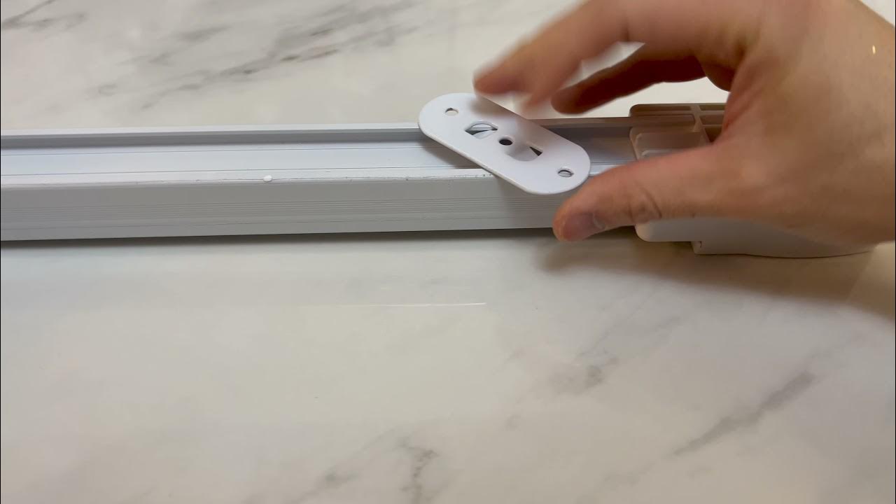 QUOYA AT5810 Smart Electric Curtain Track Ceiling bracket set up YouTube
