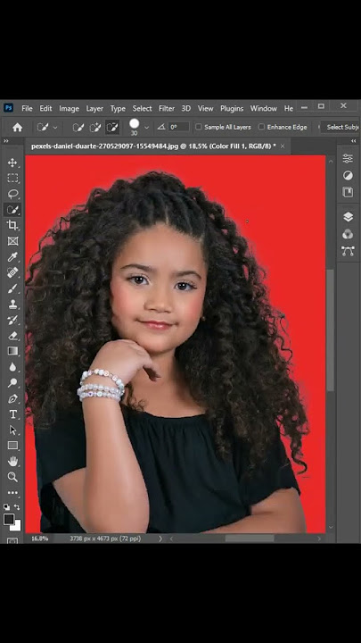 cara seleksi rambut keriting #editorpemula #caraeditphoto #photoshopcourse #tutorial