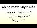 Don't Skip This Logarithm Problem! | China Math Olympiad