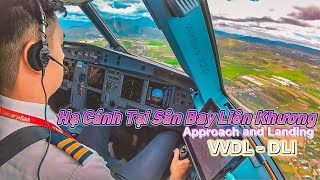 Góc Nhìn Từ Buồng Lái Phi Công Hạ Cánh Tại Sân Bay Liên Khương I Landing At VVDL #Pilot'sview