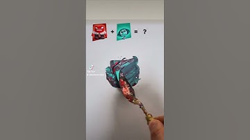 Inside out Anger and Envy Guess the mixed colors  #satisfying#squidgame2#gonggi