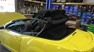 2011-2015 Chevy Camaro Convertible Top Roof Assembly Black Cloth w/ Frame USED screenshot 5