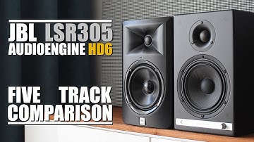 Audioengine HD6 vs JBL LSR305  ||  5 Track Comparison
