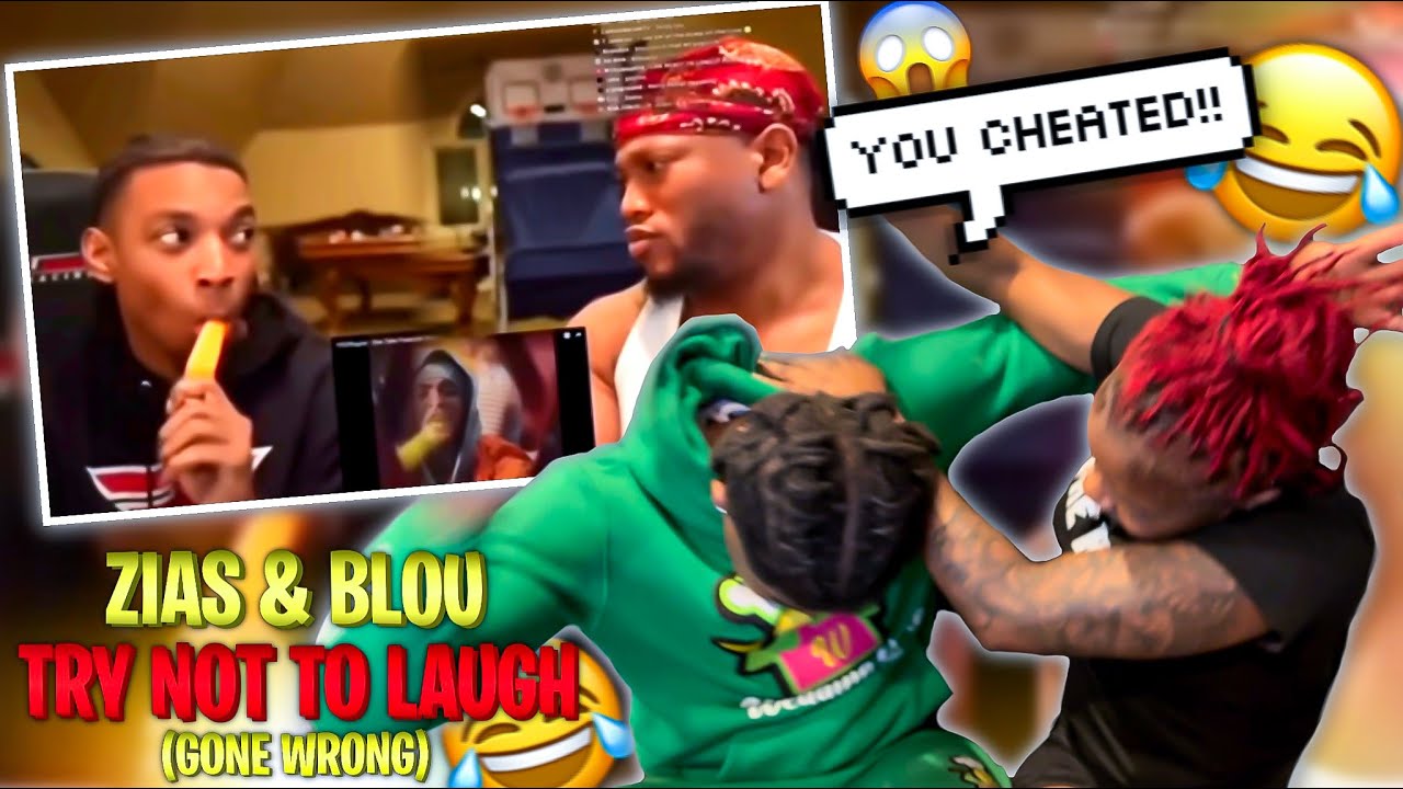 TRY NOT TO LAUGH OR REACT *Gone Wrong*😂 To ZIAS & BLOU Funny Moments (Re-Upload)