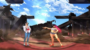 CHIZURU KAGURA vs POISON [Capcom vs SNK Evolution Epic Mugen Battle #15]