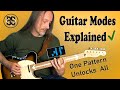 Guitar Modes Explained 🎸 Play All 7 with One Scale Shape | GuitarNerdery 102 ENH