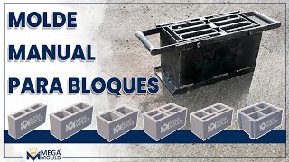 Molde Manual Para Bloques De Concreto | Mega Mould