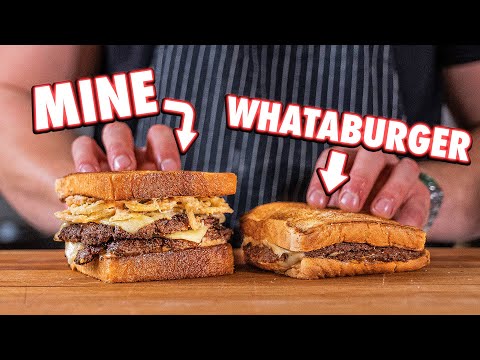 Youtuber - Making The Whataburger Patty Melt At Home | But Better