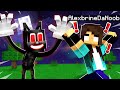 noob Girl's ONE NIGHT with CARTOON CAT in Minecraft!