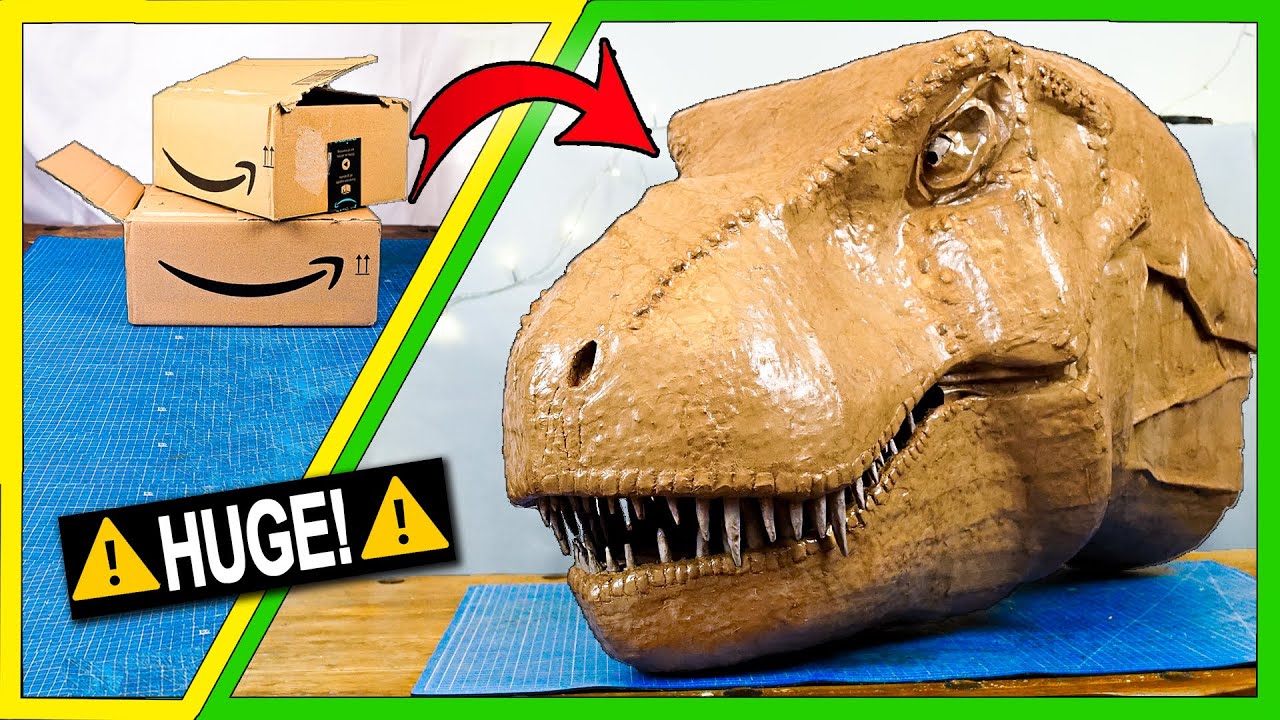 DIY: Costume Dinosaure en Carton – Rex Le Dinosaure