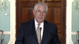 Secretary of State Rex Tillerson On the Middle East