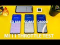 Mi 11 vs Mi 10T Pro vs Redmi Note 9T ANTUTU THROTTLE TEST.