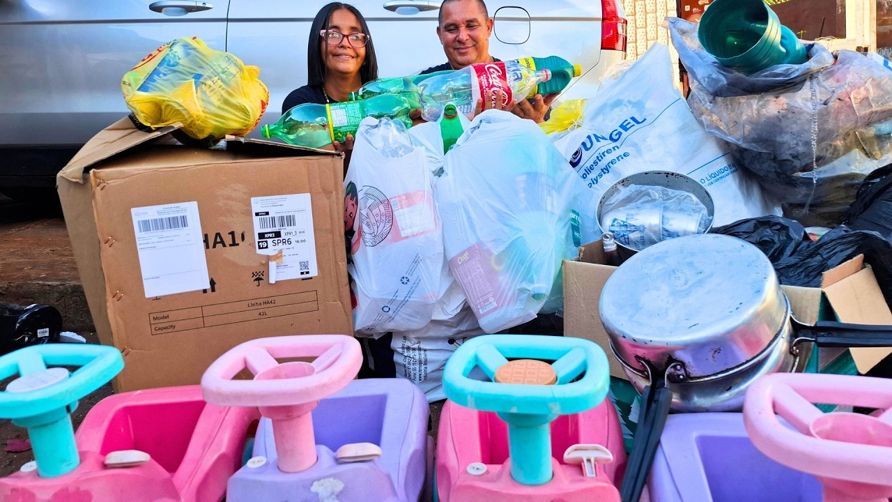 VAMOS MOSTRAR COMO SEPARA OS MATERIAIS RECICLÁVEL