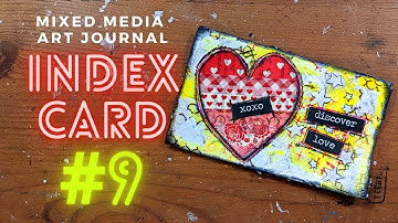 Mixed Media Art Journaling on Index Card 09 | #flightyrambler