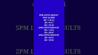 Pcso Lotto Result May 242023