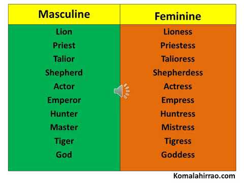 masculine feminine