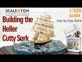 Building The Heller Cutty Sark Scale Model Ship with Clear Casting Resin Base
