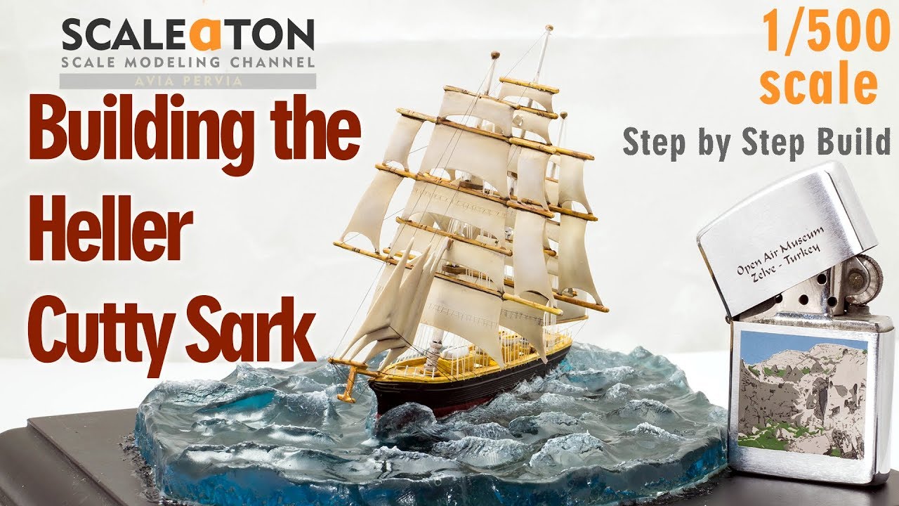 Building The Heller Cutty Sark Scale Model Ship With Clear Casting Resin Base Youtube