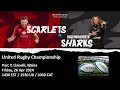 Scarlets vs sharks  united rugby championship  live reaction game commentary  26 apr 2024