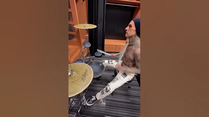 Travis Barker Practicing
