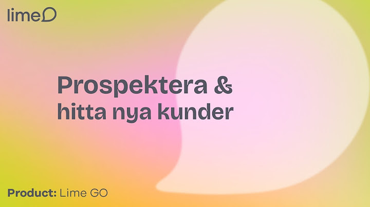 How to Go - Prospektera och hitta nya kunder