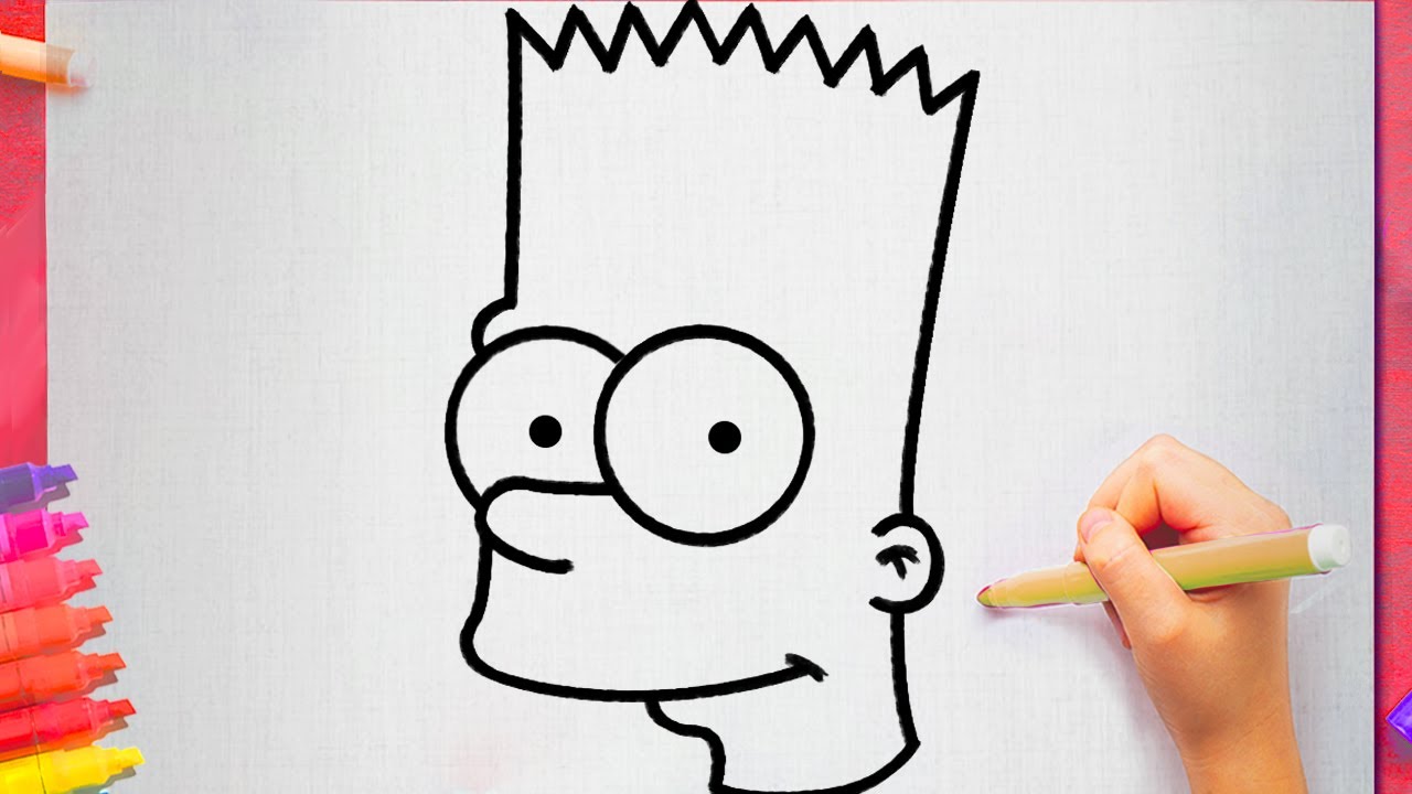 Como Desenhar BART SIMPSON passo a passo 