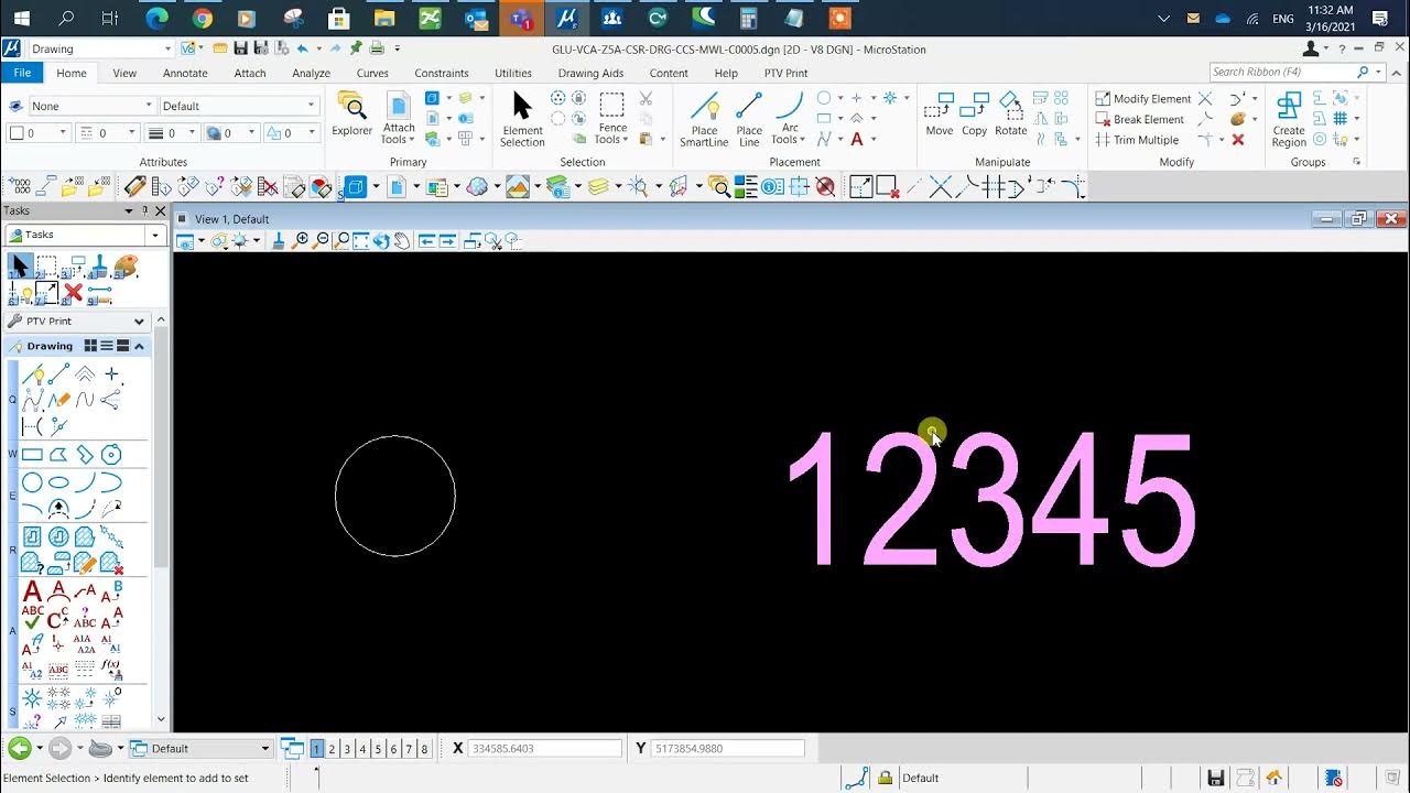 Microstation CONNECT How To Assign XYZ Coordinate Values To Text YouTube