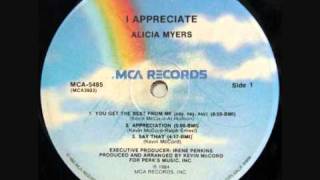Video thumbnail of "Alicia Myers - Appreciation"