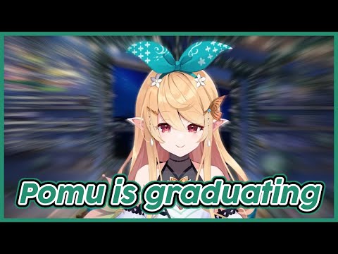 Pomu is graduating ; Pomu reads a letter ― Pomu Rainpuff Nijisanji EN clip