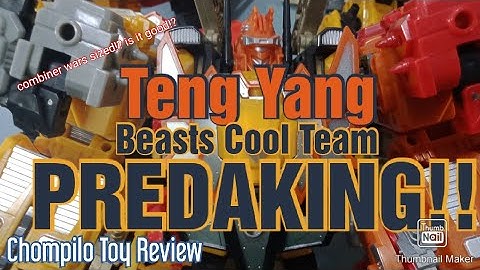 Teng Yang Beasts Cool Team a.k.a Combiner Wars Class Predaking Review! Is it good!?