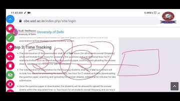 DU Student portal for OBE || 1st semester / 3rd semester exam special videos #OBE2021 #SOL #NCWEB