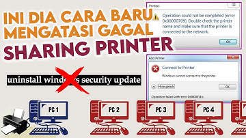 Cara mengatasi gagal sharing printer di windows 10