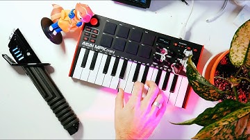 making lofi chillhop for stoic warriors with the akai mpk mini & the dark saber