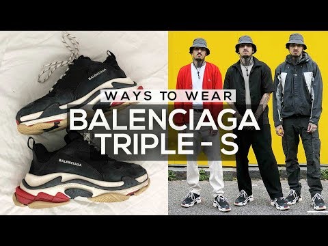 balenciaga triple s lookbook