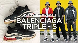 HOW TO STYLE BALENCIAGA TRIPLE S | ONLYGEO| LOOKBOOK