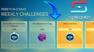 Splitgate: How to Complete "WIN 3 MATCHES ON CRAG" Weekly Challenges (Splitgate 2021)
